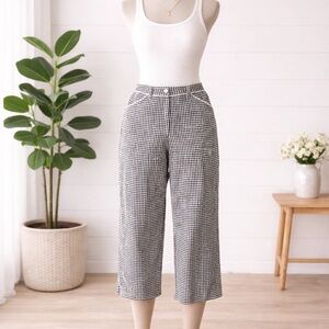 Talbots Pants 8 Gingham Capri